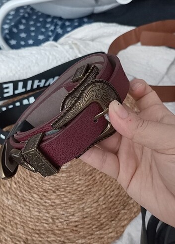 Beden bordo Renk Bayan kemer