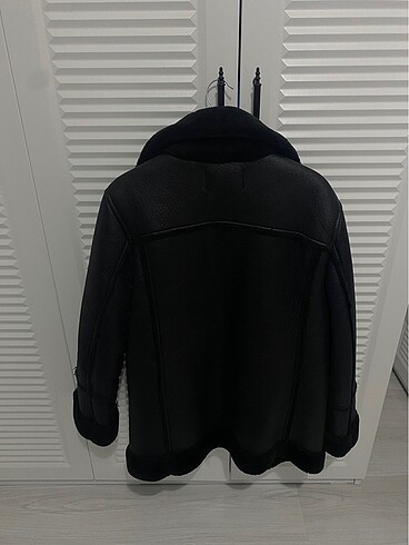 m Beden siyah Renk Stradivarius kürk biker ceket