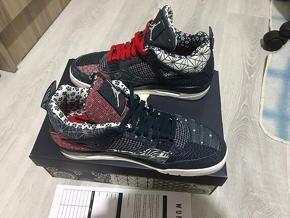 Nike SATILDI Jordan 4 Sashiko Deep Ocean