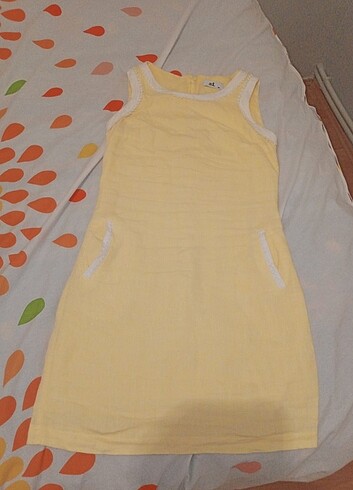 xs Beden sarı Renk Kısa elbise 