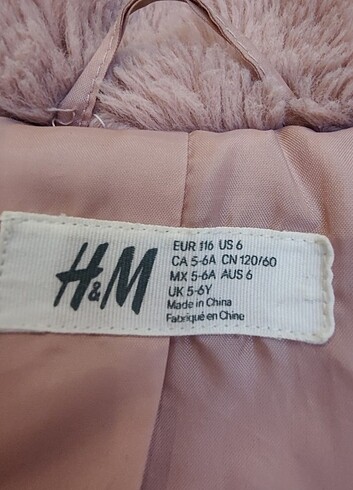 5 Yaş Beden H&M Çocuk Mont