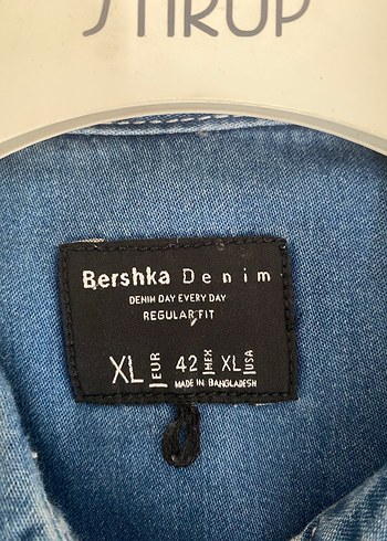Bershka #Kot #Gömlek #Denim #Jean - Görsel 4