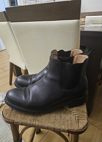 45 Numara Orjinal HESCHUNG Fransız El Yapımı Gerçek Deri Erkek B - Görsel 4