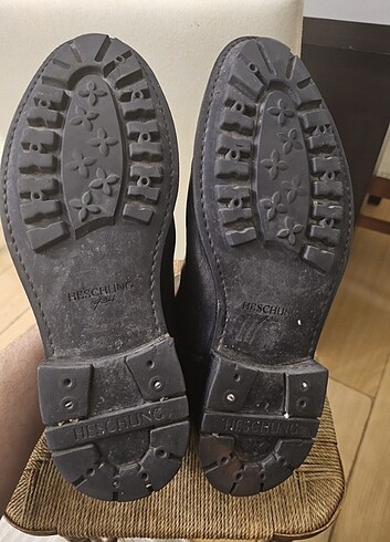 45 Numara Orjinal HESCHUNG Fransız El Yapımı Gerçek Deri Erkek B - Görsel 7