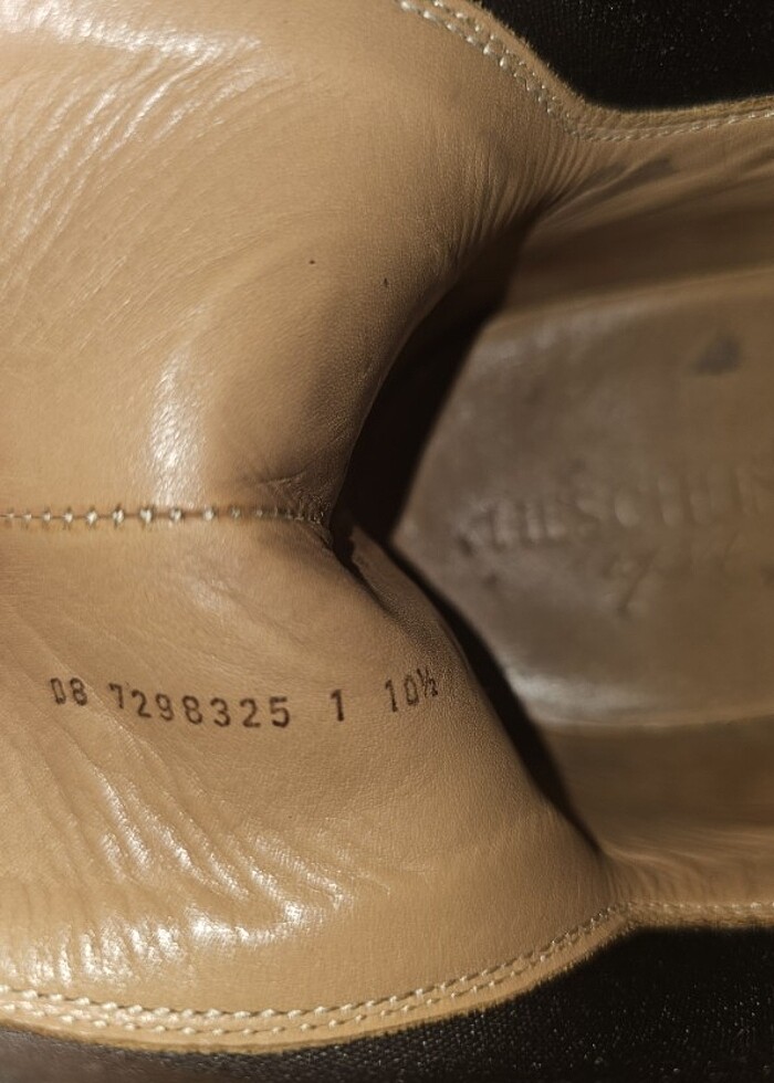 45 Numara Orjinal HESCHUNG Fransız El Yapımı Gerçek Deri Erkek B - Görsel 2