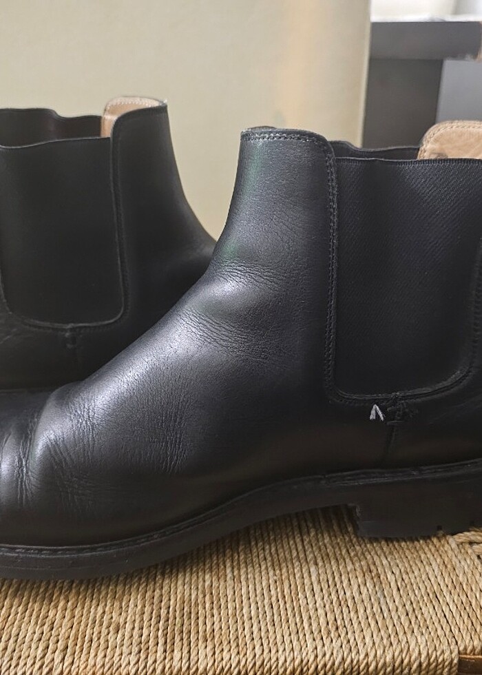 45 Numara Orjinal HESCHUNG Fransız El Yapımı Gerçek Deri Erkek B - Görsel 5