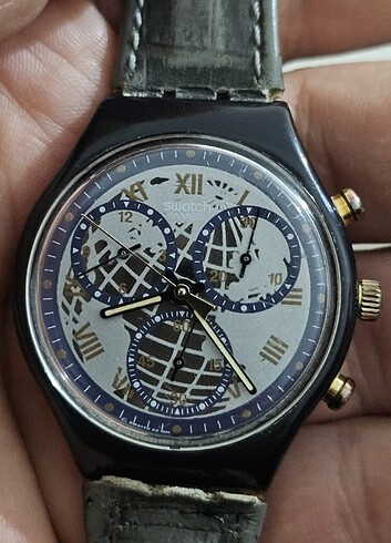 Swatch AG 1991 SCN 104 Vintage İçi Altın Kaplama Kol Saati