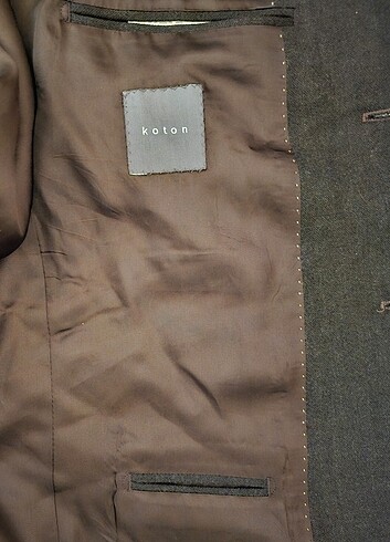 Yünlü Koton Spor Ceket 54 Beden  - Görsel 7