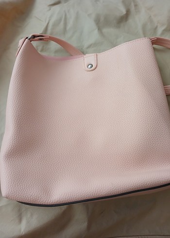 Pembe Deri Kadın Çanta - Görsel 4