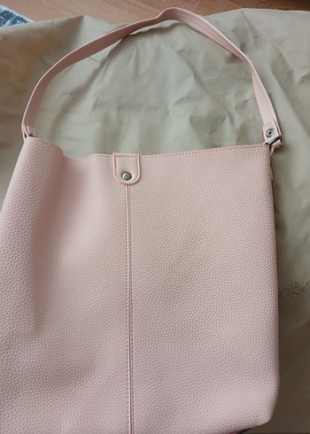Pembe Deri Kadın Çanta - Görsel 2