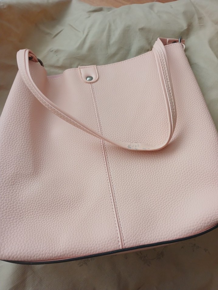 Pembe Deri Kadın Çanta - Görsel 3