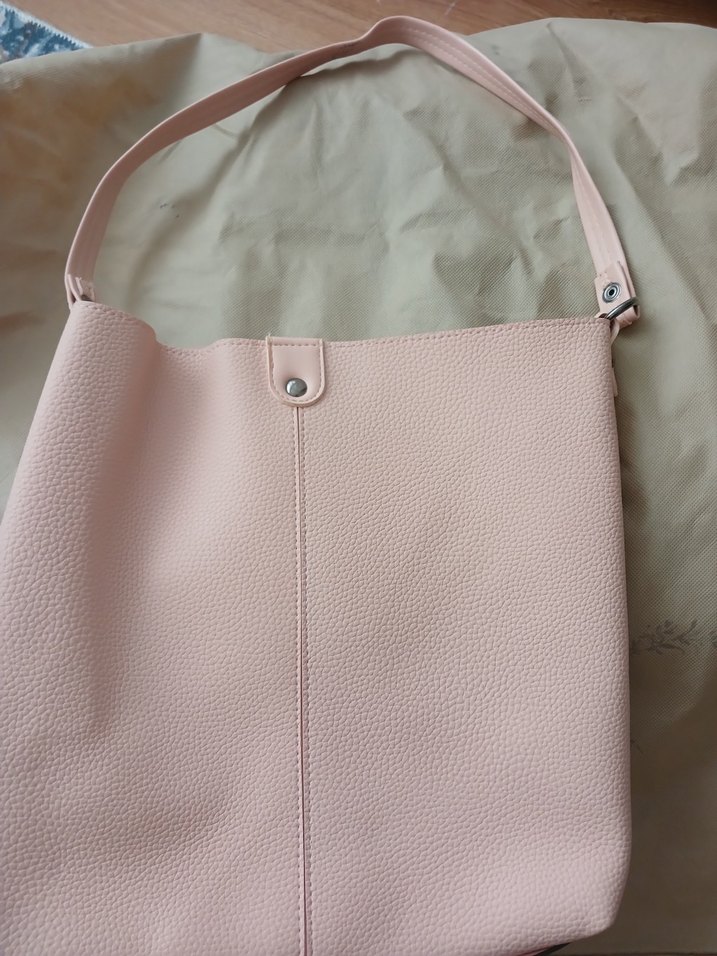 Pembe Deri Kadın Çanta - Görsel 2