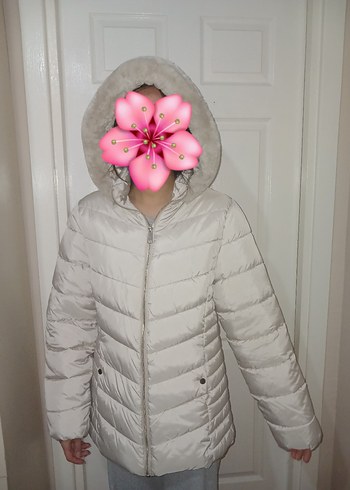 LC Waikiki Bej Kapüşonlu Şişme Mont
kadın
krem rengi - Görsel 2