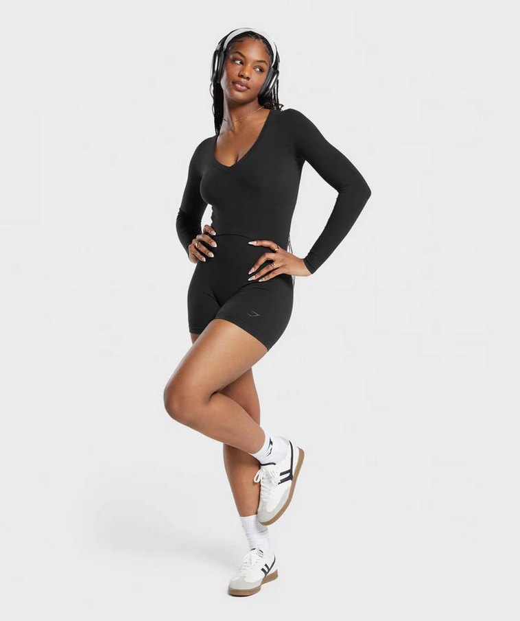 GymShark Uzun Kollu Sporcu Üst - Görsel 4