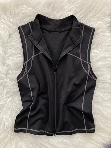 xl Beden Fermuarlı Crop