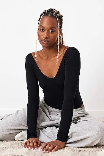 Urban Outfitters Urban Outfitters Uzun Kollu Bodysuit