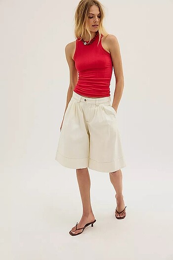 xs Beden kırmızı Renk Free People Efsane Top