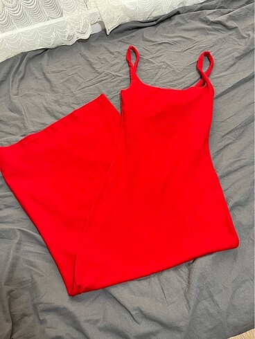 Bershka Bershka kırmızı MIDI elbise