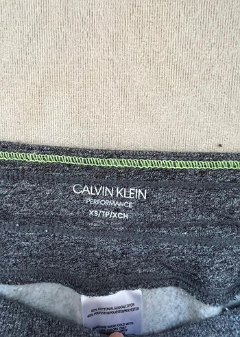 Calvin Klein Gri Kadın Fermuarlı Eşofman Altı