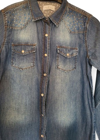 Mudo Kız çocuk jean gòmlek - Görsel 2