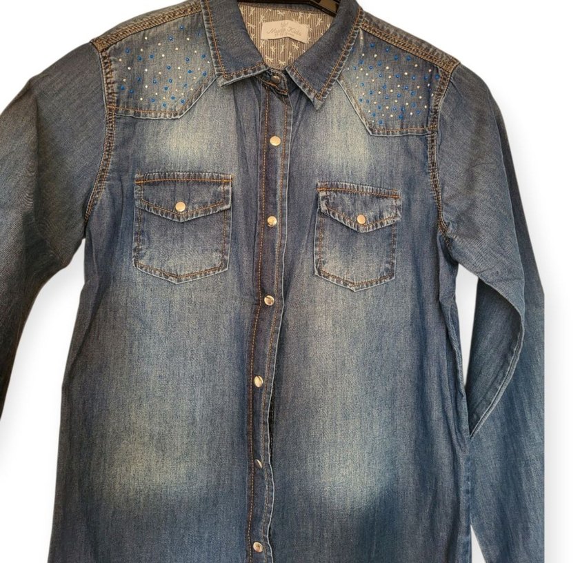 Mudo Kız çocuk jean gòmlek - Görsel 2