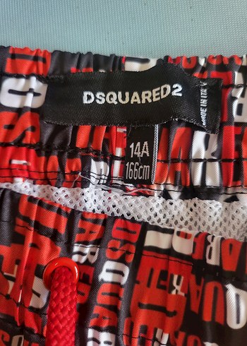 Renkli Baskılı Kırmızı Mini Erkek Şort - Görsel 4