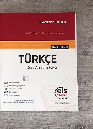 Türkçe ders anlatım föyü eis yayınları yks test kitabı 