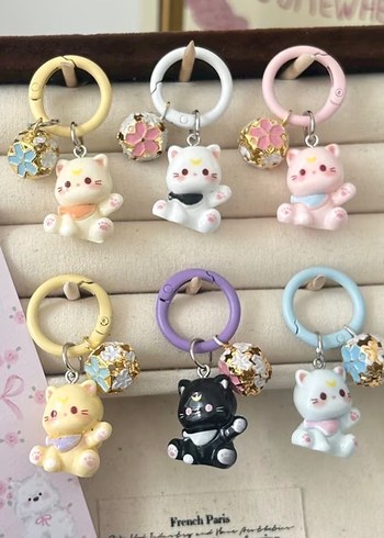 Zilli kedi anahtarlık - Görsel 2