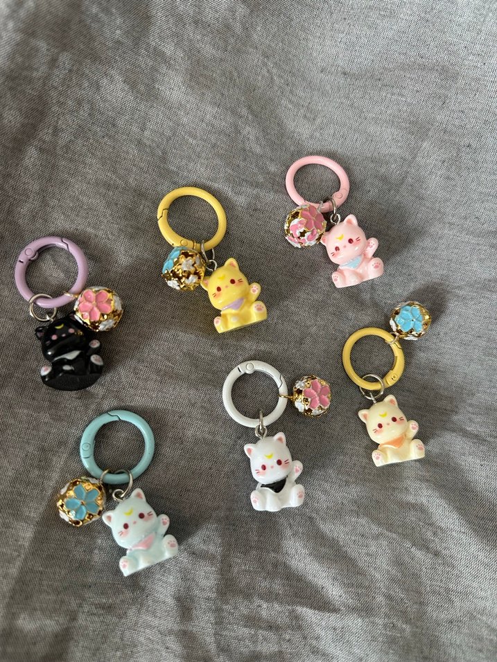 Zilli kedi anahtarlık - Görsel 2