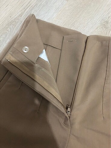 xs Beden camel Renk Zara model kumaş pantolon