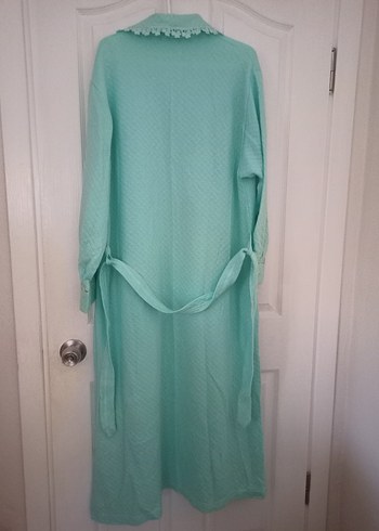 turkuaz renk sabahlık beden 4XL 48 - Görsel 7