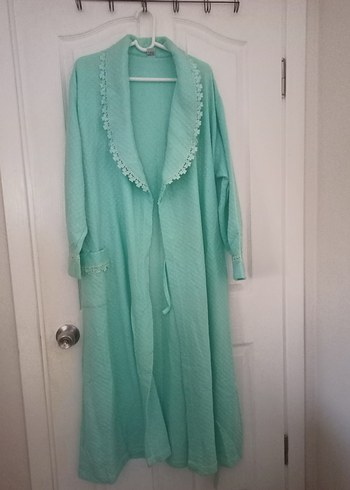 turkuaz renk sabahlık beden 4XL 48 - Görsel 2