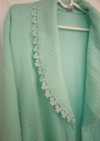 turkuaz renk sabahlık beden 4XL 48 - Görsel 8