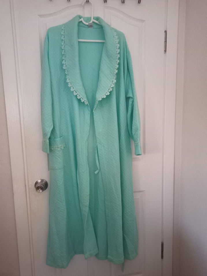 turkuaz renk sabahlık beden 4XL 48 - Görsel 3