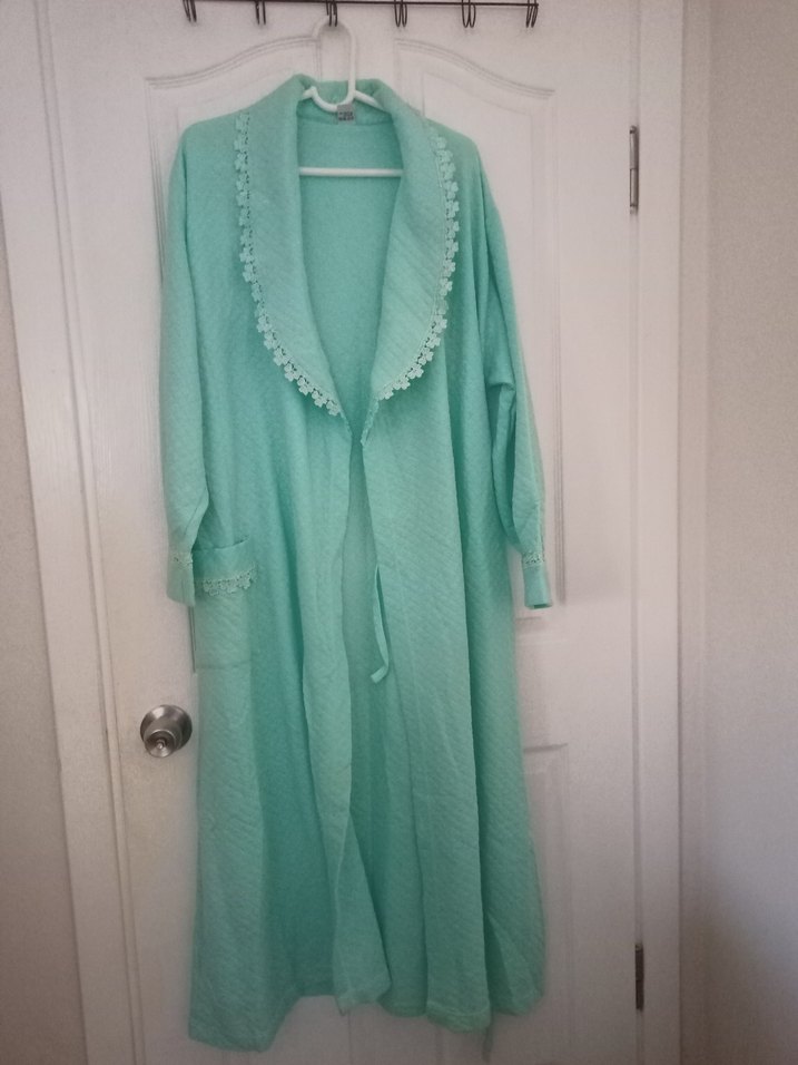 turkuaz renk sabahlık beden 4XL 48 - Görsel 2