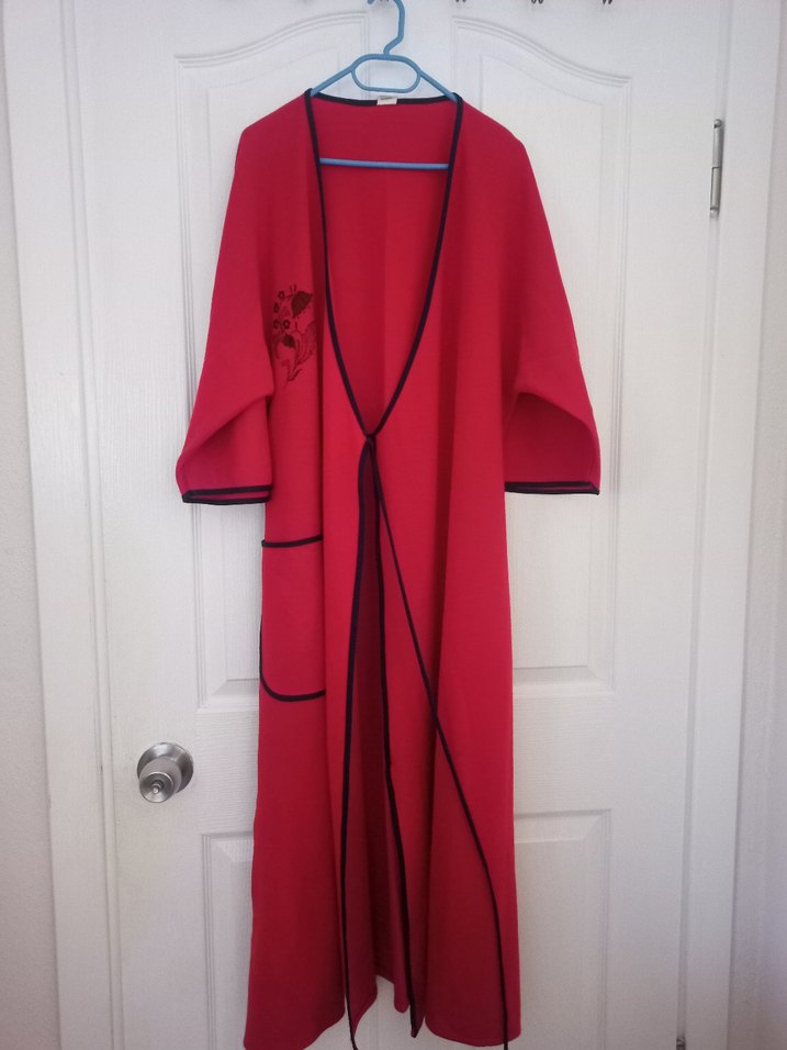 kırmızı sabahlık beden XXL 44 - Görsel 2