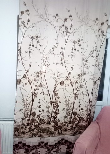 Vintage gece desenli perde boy 240 en  136 cm Bir tane - Görsel 4