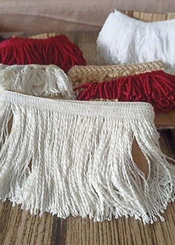 renkli kenar süsü saçaklar - Görsel 4