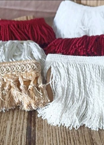 renkli kenar süsü saçaklar - Görsel 2