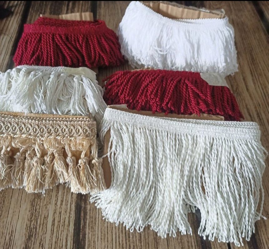 renkli kenar süsü saçaklar - Görsel 3