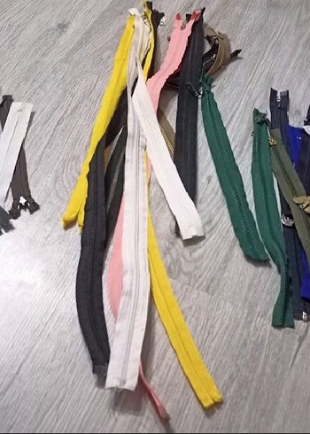 renkli küçüklü büyüklü fermuarlar - Görsel 3