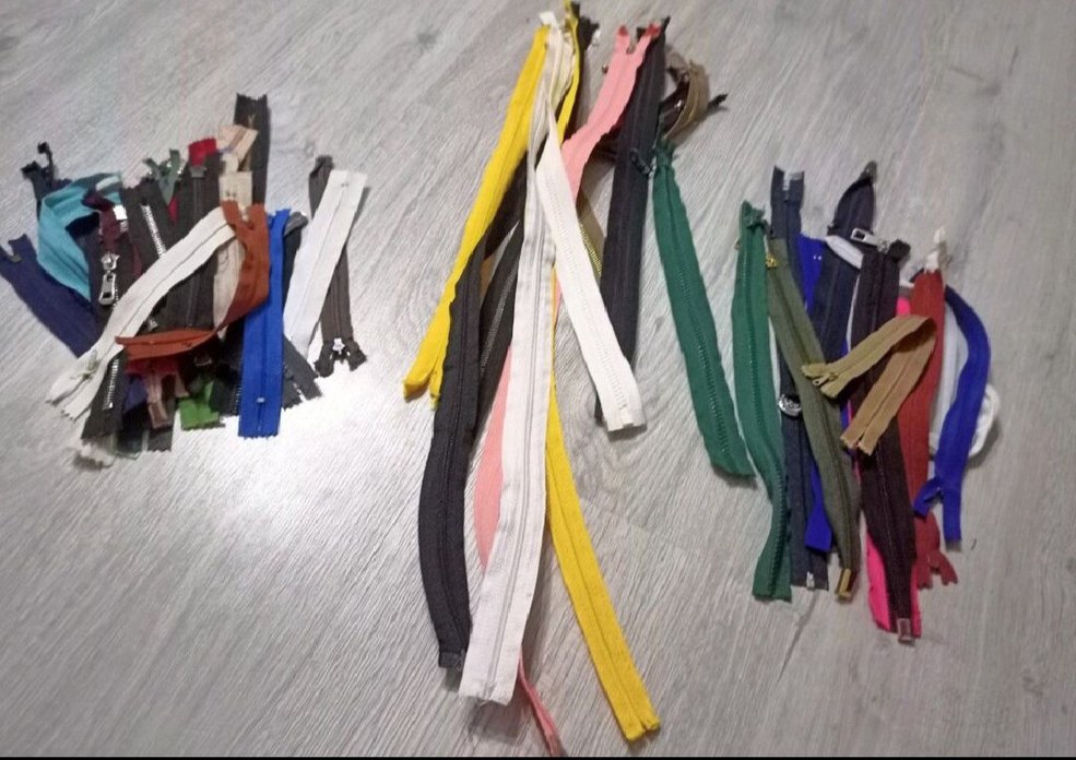 renkli küçüklü büyüklü fermuarlar - Görsel 4