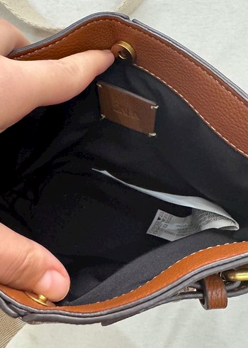 Zara Kahverengi Deri Tokalı Kadın Çanta orjinal zara