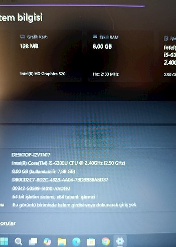 HP i5 Laptop Notebook - Görsel 7