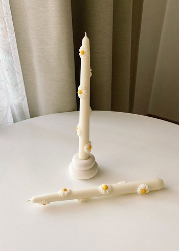 Zara Home 2 li Papatyalı mum