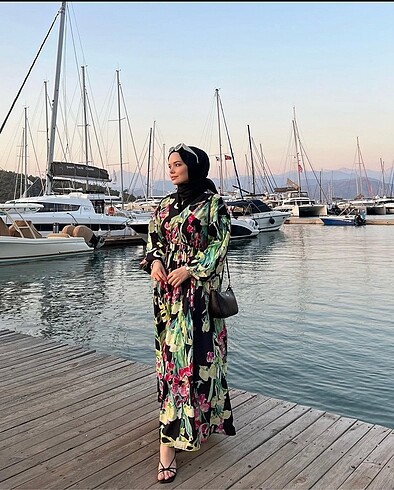 H&M Mudl hm çiçekli elbise