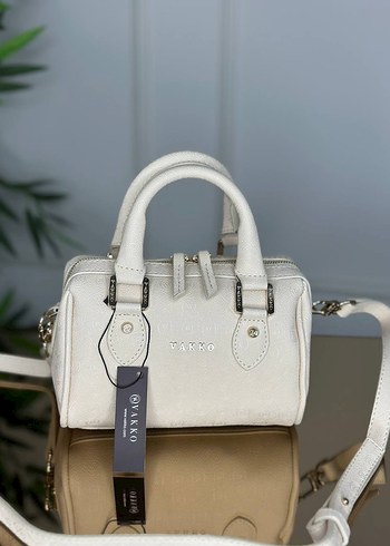 Beyaz Deri Kemerli Kadın Çanta Vakko - Görsel 4