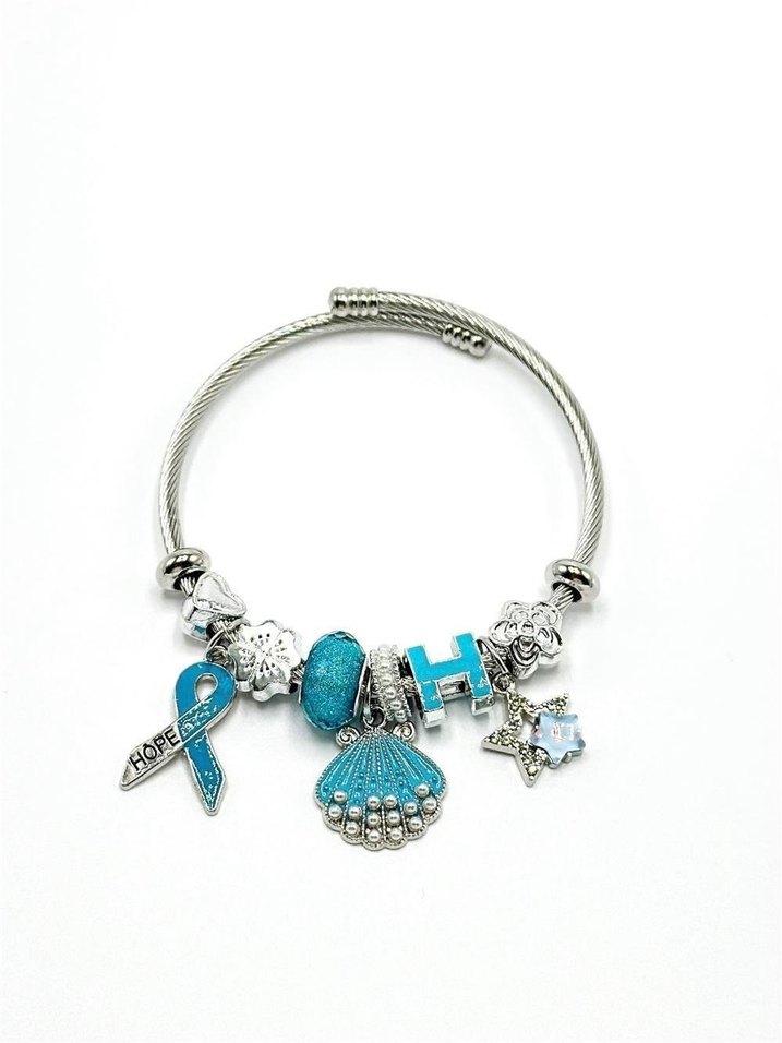 PEMBE TEMALI TAŞLI ÇELİK PANDORA - Görsel 2