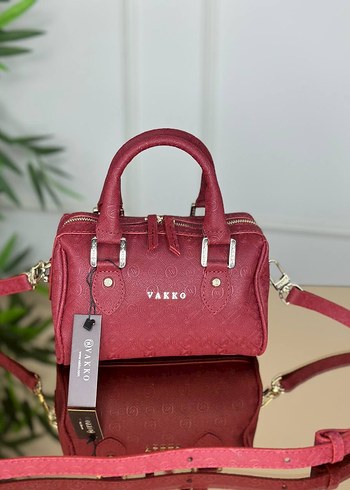Bordo Deri Vakko Kadın Çanta - Görsel 3