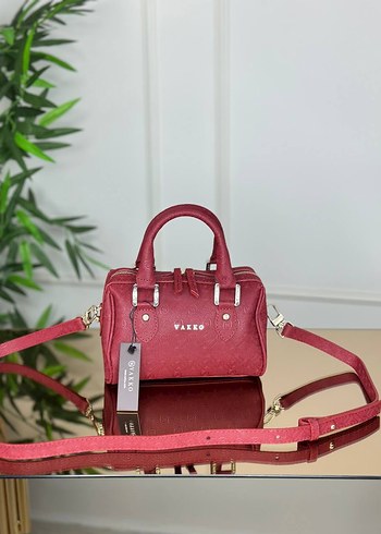 Bordo Deri Vakko Kadın Çanta - Görsel 2